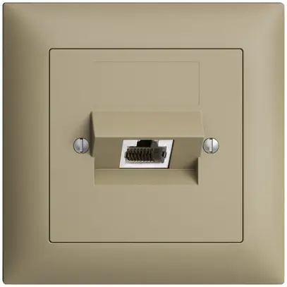 Prise ENC 1×RJ45/s 4P ITplus EDIZIOdue sand 