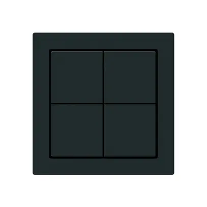 KNX-Taster Hager BA kallysto A 4-fach 60×60mm schwarz 