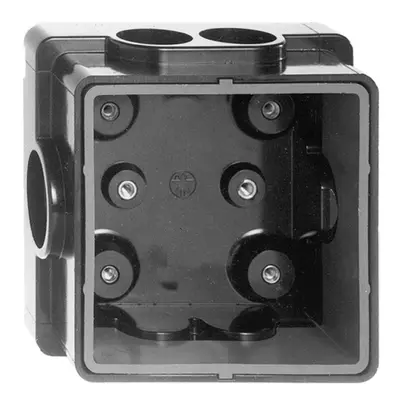 Boîte d'encastrement Duroplast noir, pour 2×GUP,55…75mm 