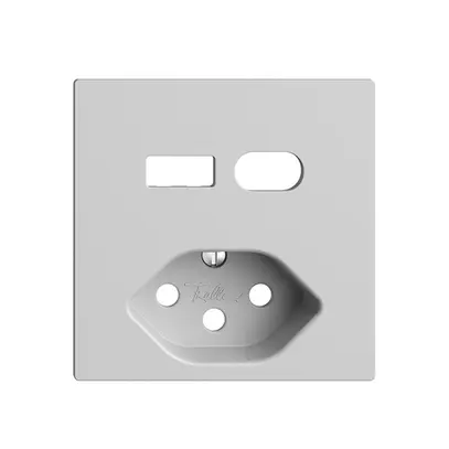 Kit di montaggio Feller EDIZIOdue per presa USB tipo A+C + tipo 13 grigio chiaro 