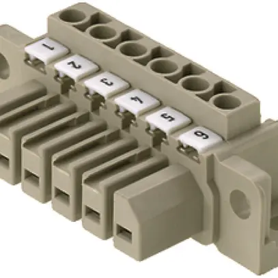 Connecteur femelle Weidmüller STV S 7 SB bride 7mm 7L gris argenté 