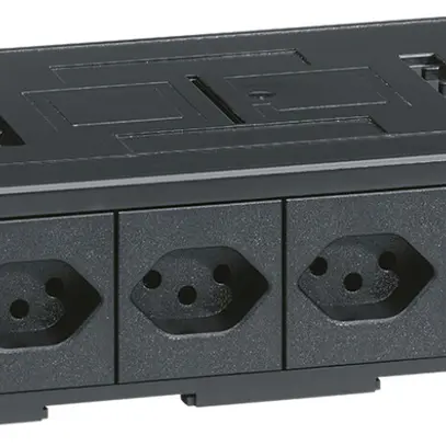 Consolidation Point Hager avec 4 pièces 1×T13 noir 