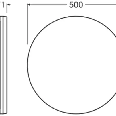 LED-Deckenleuchte LEDVANCE SURFACE FLAT RD 27W 3780lm 830/840 IP54 DALI DIM ws 