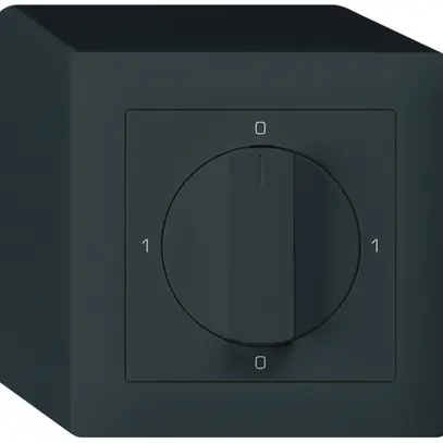 Interruttore rotativo AP kallysto 3/1L nero con manopola 