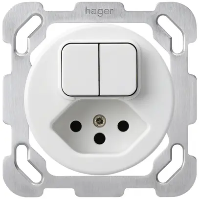 Insert pour combinaison ENC basico 2×A-R/1L +type 13 blanc 