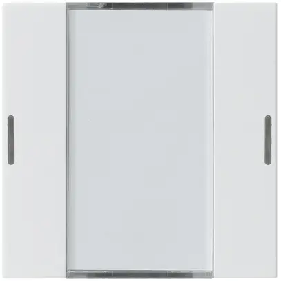 Frontset Hager kallysto LED 2×KNX systemlink/easylink weiss 