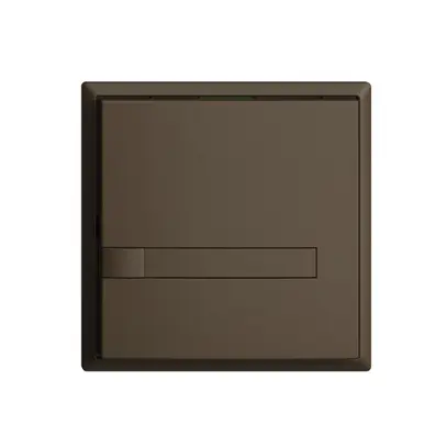 Pulsante INC KNX 1×EDIZIOdue coffee RGB senza LED con inserto carta 