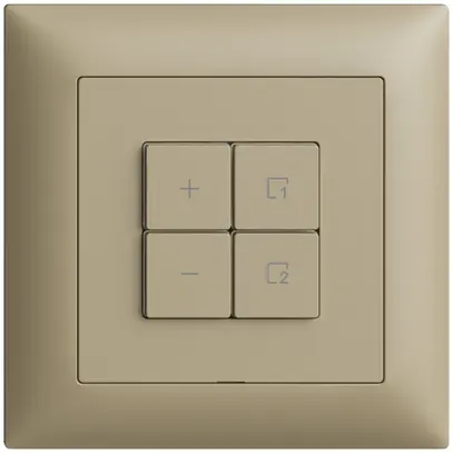 Stazione secondaria INC 1K/4T per dimmer scena Edue Wiser sand 