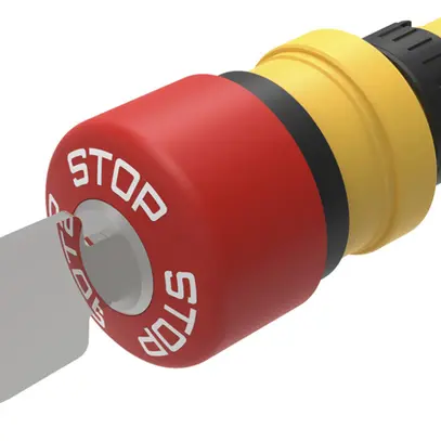 Bouton d'arrêt d'urgence INC EAO61 verrouillage à clé 
