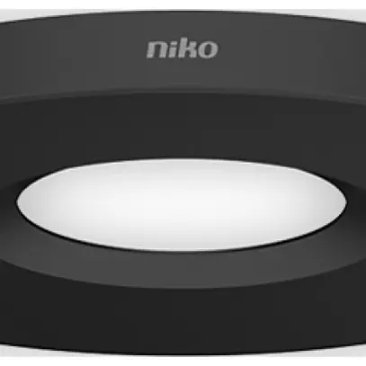 Anello decorativo Niko Ø 105mm per rivelatore 350-34902, nero 