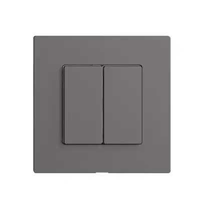 Kit copertura per interruttore 2c/2t Edue Wiser grigio scuro 