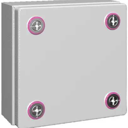 Petit boîtier Rittal KX Jonction, IP66, 150×150×80mm, tôle d'acier 