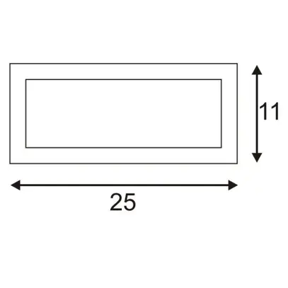 Lampada a muro SLV BOX-L, E27 18W IP44 ruggine 