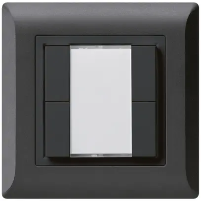 Pulsante universale INC 4×kallysto.line senza LED nero 
