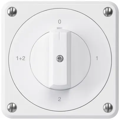 Interrupteur rotatif ENC robusto IP55 schéma 1/1P blanc 