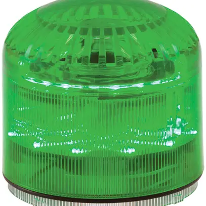 Sirène Hugentobler SIR-E LED M avec lumière, vert, sans base, IP65, Ø92×87.5mm 