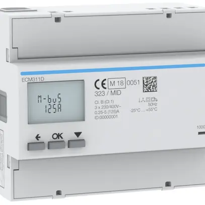 Contatore energia AMD HA ECM311D 3P diretto 125A M-Bus MID import+export 2T+2T 