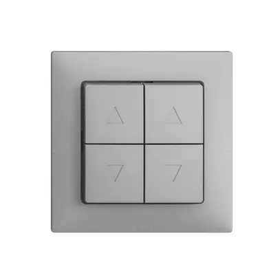 Pulsante per tapparella INC EDIZIOdue F silver 2 canali 