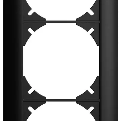 UP-Kopfzeile EDIZIOdue SNAPFIX® 3×1 vertikal 88×208mm schwarz 