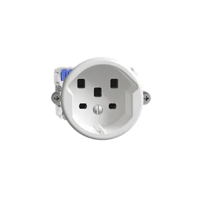 Presa AP FH T25 16A bianco, con morsetti innest. 