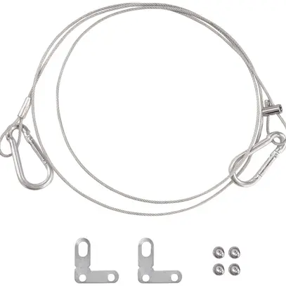 Kit de sécurité pour luminaires PANEL composés de cordes et de pinces 