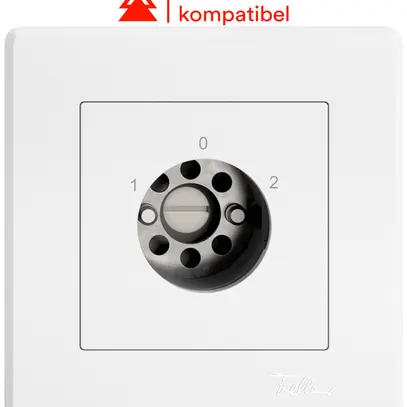 Interruttore a chiave INC EDIZIO.liv per KABA 1262KA cont.sep.4P 1-0-2 p=96mm bi 