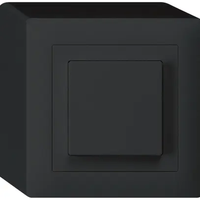 Interruttore puls.AP EDIZIOdue 3/1L nero 