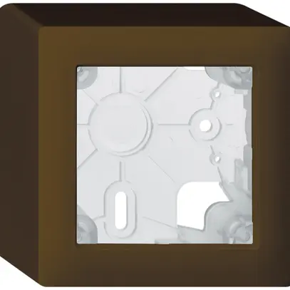 Boîtier AP kallysto brun h=54mm 