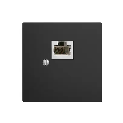 Scatola INC 1×RJ45/s 8P EDIZIOdue nero R&M swissline 