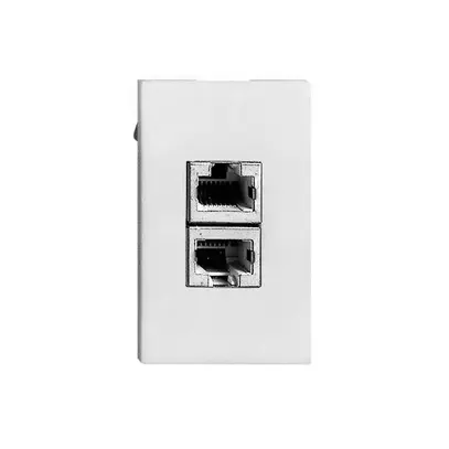 Scatola di raccordo INS FLF 2×RJ45 separato, bianco 