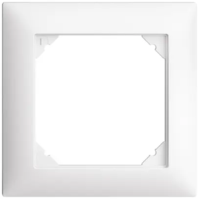 Telaio di copertura EDIZIOdue 1×1 bianco 