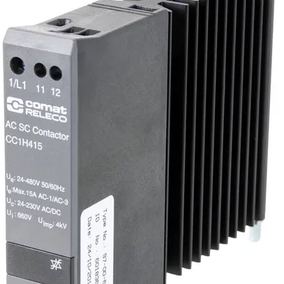 Contacteur semi-conducteur ComatReleco CC1H415, 24…230VUC, max. 15A/24…480VAC 