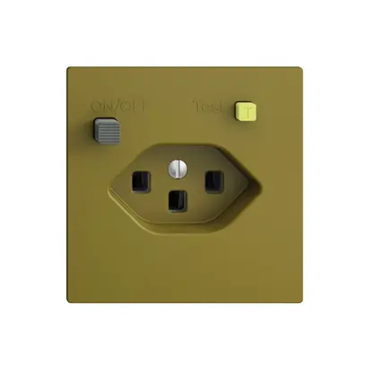 Prise ENC EDIZIOdue T23 FI 30mA F, olive 