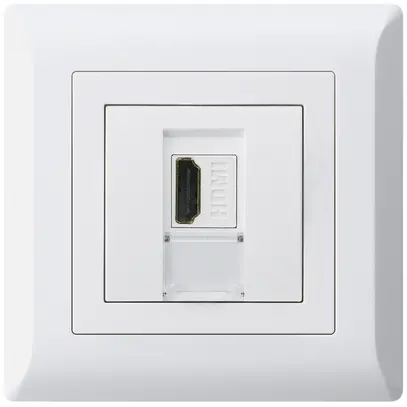 Presa di raccordo INC kallysto.line HDMI presa di passaggio bianco 
