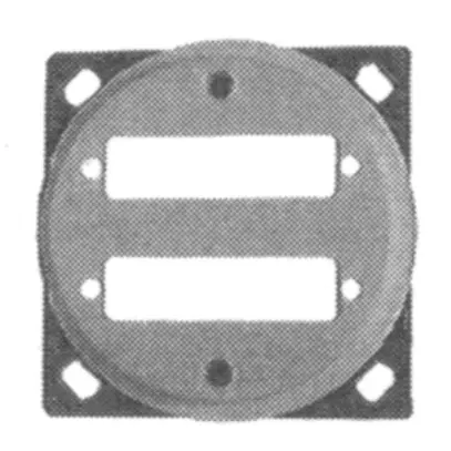 Kit de montage INC pour 2 D-Sub 15P basico IK blanc 
