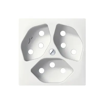 Placca frontale SIDUS bianco per 3×T13/1 