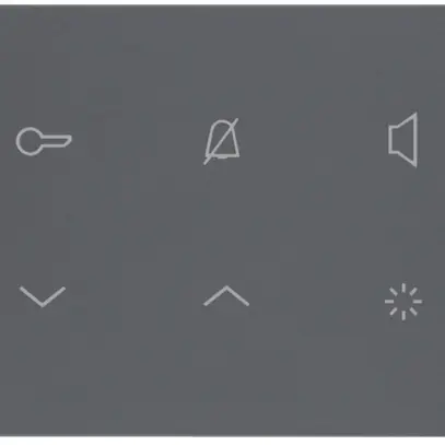 AP-Innenstation Audio Hager elcom.touch 2-Draht, anthrazit 