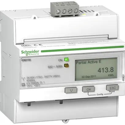 Contatore energia AMD Schneider Electric iEM3150 3P+N 63A Modbus 