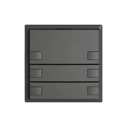 Poussoir KNX RGB EDIZIO.liv SNAPFIX® capteur temp.s.LED 3× comm.2T grf 
