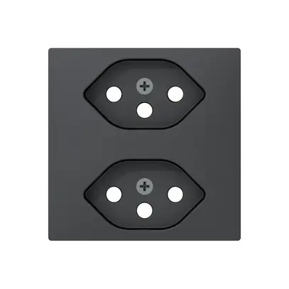 Set frontale INC Sidus ZE per presa 2×T13 antracite 