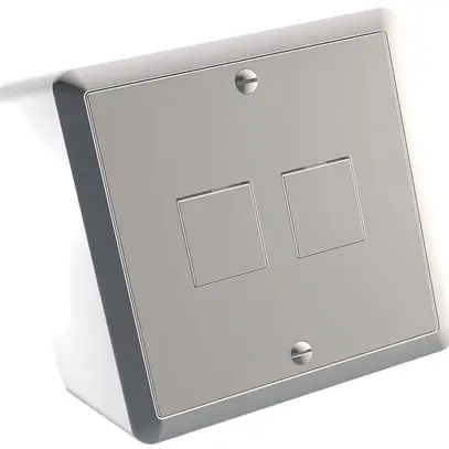 Boîte AP Cecoflex EDIZIOdue pour 2×RJ45 Keystone 