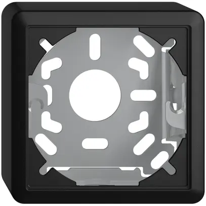 Capot avec plaque de base 39mm EDIZIOdue noir 