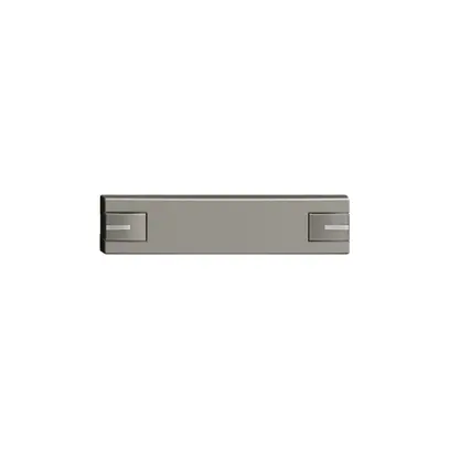 Tasto 1/4 KNX/elettronic.c.LED EDIZIOdue 2×comando simplice grigio scuro 