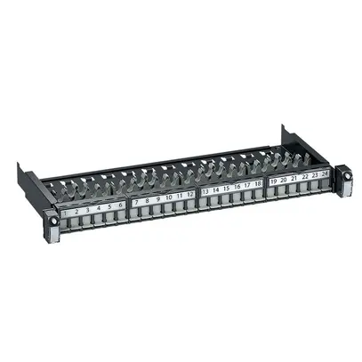 Pannello patch EASYNET 19" 1UA 24 volte per S-One 