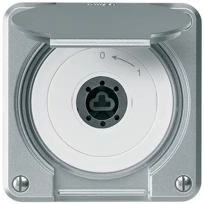 Contatto rotativo a chiave INC robusto IP55 all coperchio s.cilindro 1P combi 