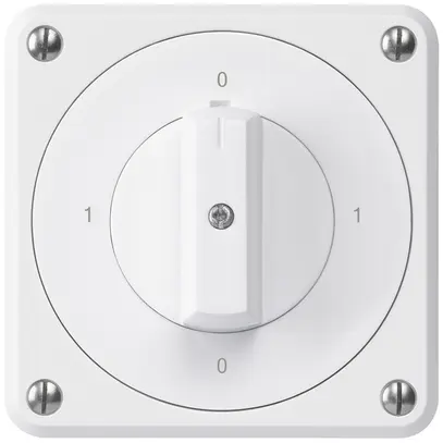 Interruttore rotativo INC robusto IP55 S0/2P bianco per combinazione 