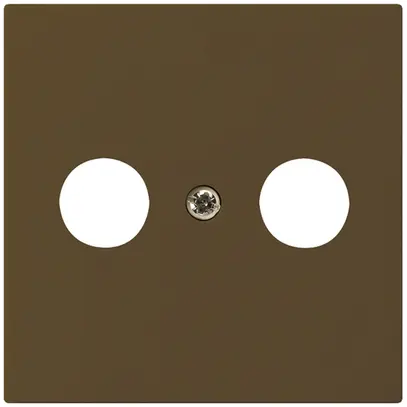 Plaque frontale kallysto brun pour R/TV 60×60mm 