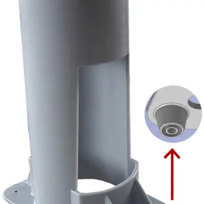 Guida passatubi FAWA 4×M16/M20, 2×M25 
