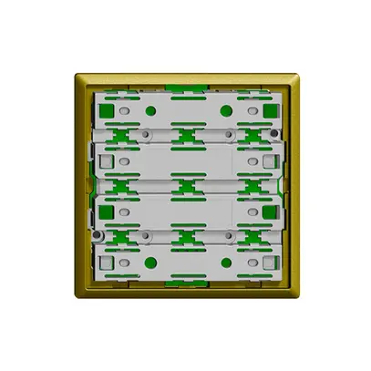 Plaque frontale universelle pour 2×2t EDIZIOdue olive, sans LED 