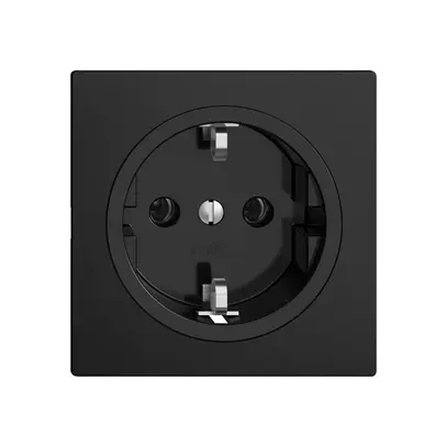 Presa Feller EDIZIOdue Schuko 16A 230V 60×60mm nero 